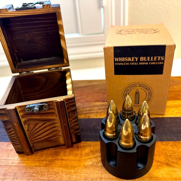 Monogrammed “Best Dad Ever” Whiskey Bullets, Stones,Fathers Day, Bday,Valentines - Picture 3 of 7